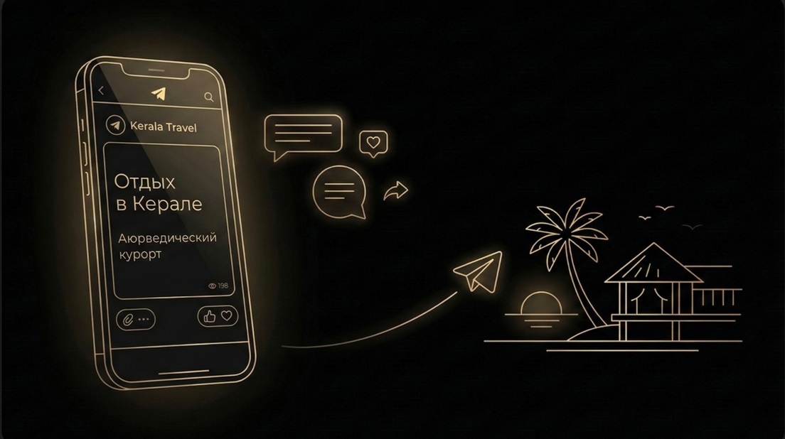 CIS social media messaging and travel illustration